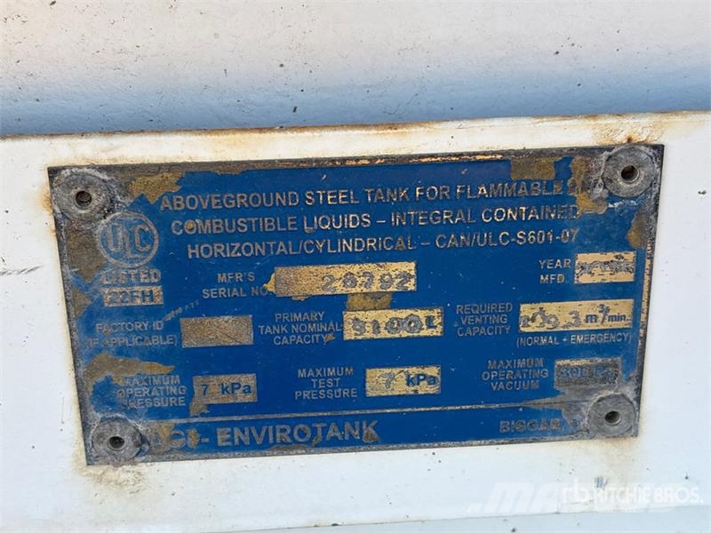 Envirotank 9100 L Skid Mounted Steel Used Oil Tank Degalų ir priedų talpyklos