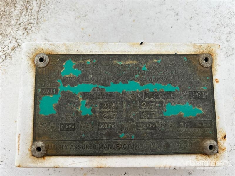 Envirotec 1100 L Steel Used Oil Tank 연료 및 첨가제 탱크