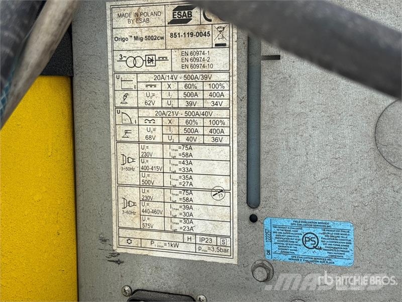 Esab 5200cw MIG Electric Welder Metināšanas iekārtas