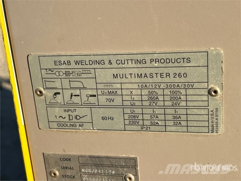 Esab Multimaster 260 Electric Welder Schweissgeräte