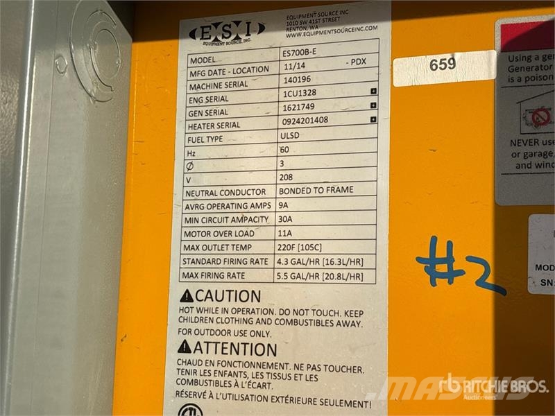  ESI ES700B-E Space Heater Fűtő és Hűtő felszerelések
