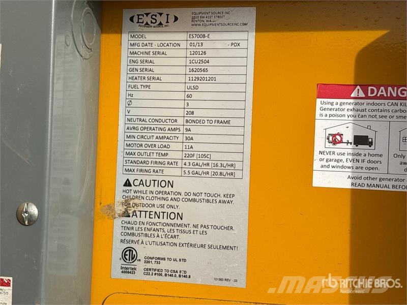 ESI ES700B-E Space Heater Equipos de fundido