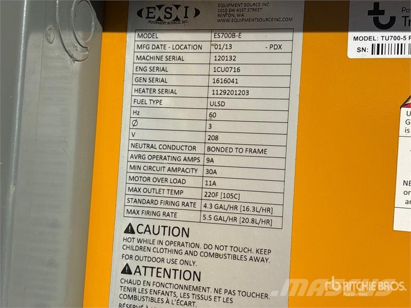  ESI ES700B-E Space Heater Fűtő és Hűtő felszerelések