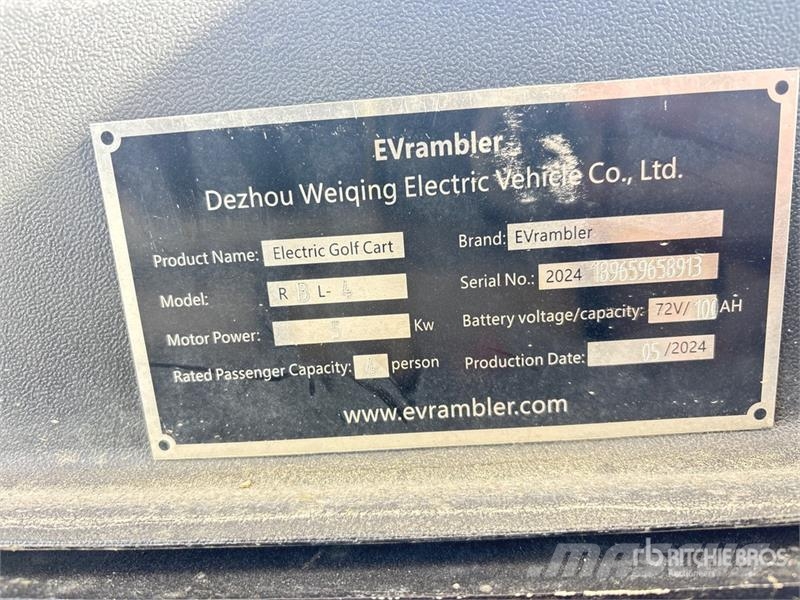  EV Rambler RBL-4 Electric Golf Cart عربات الجولف