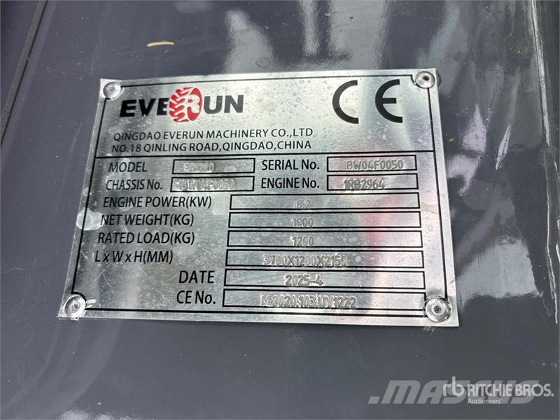 Everun ER1270 Wheel Loader (Unused) ホイールローダー・タイヤショベル