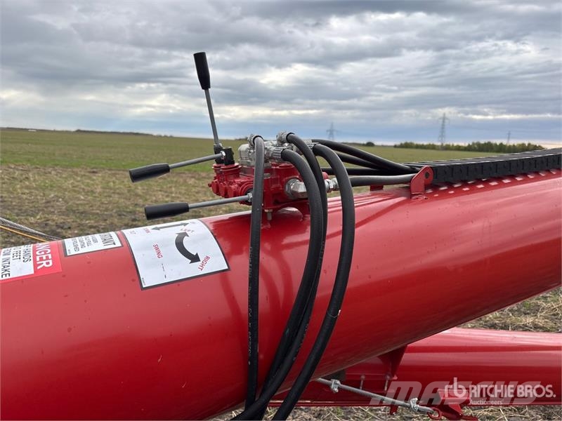 Farm King Y1385TMR 13 in x 85 ft Telescopic Swing Grain Auge Transportbanden en Rollenbanen