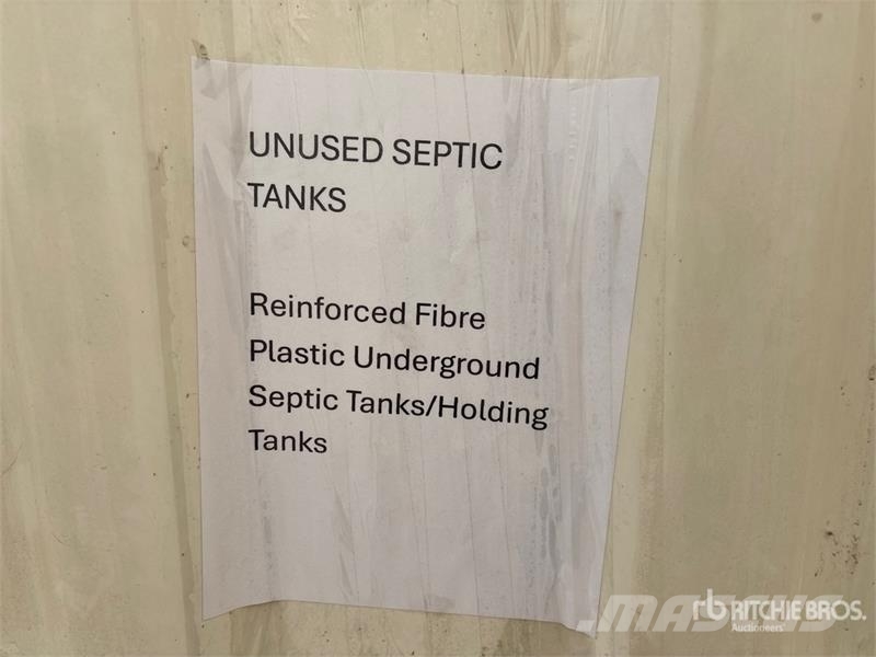 Fibre-Reinforced Plastic Septic Tank (Unused) 연료 및 첨가제 탱크