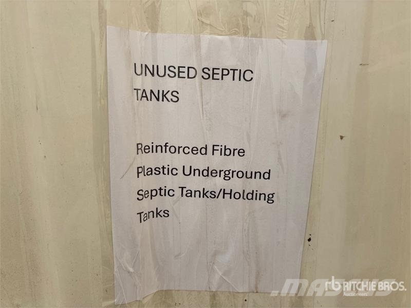 Fibre-Reinforced Plastic Septic Tank (Unused) 연료 및 첨가제 탱크