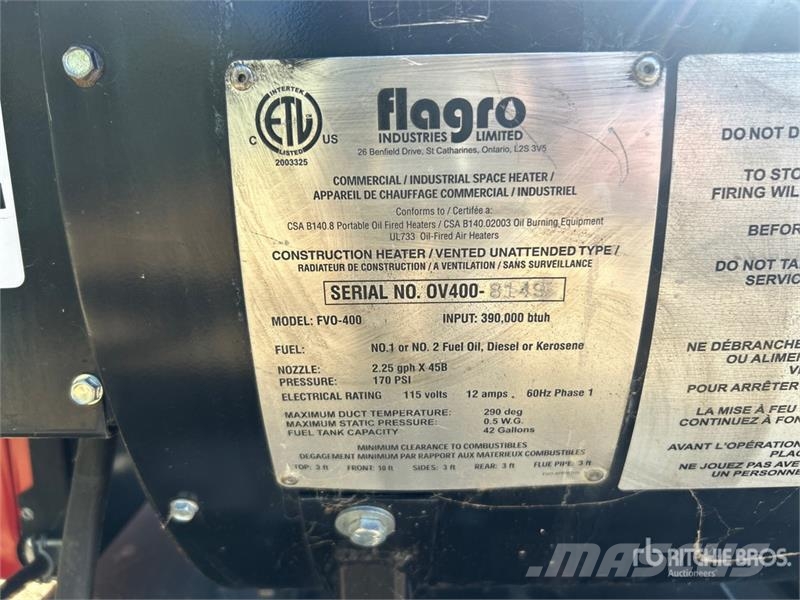 Flagro Diesel or Kerosene Space Heater Sildīšanas un atkausēšanas iekārtas