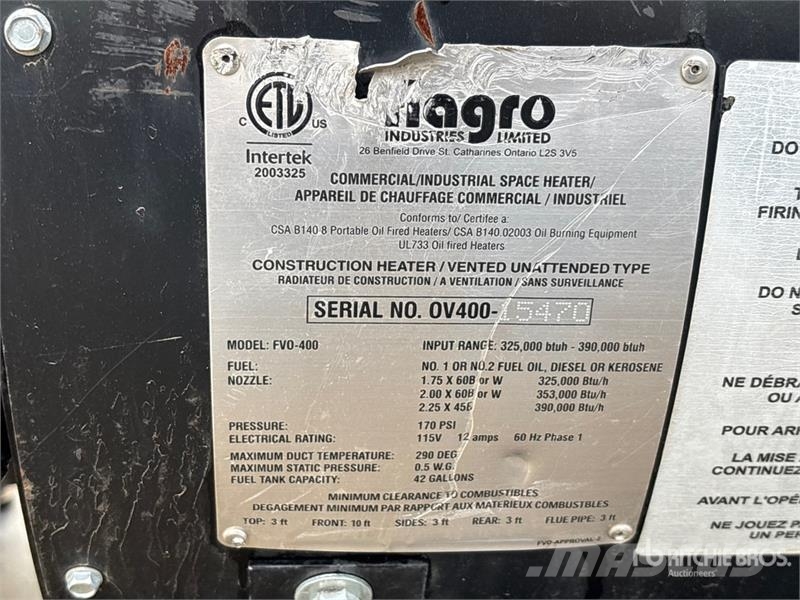 Flagro FV0-400 Equipo para calentado y descongelación