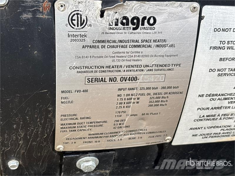Flagro FV0-400 Equipo para calentado y descongelación