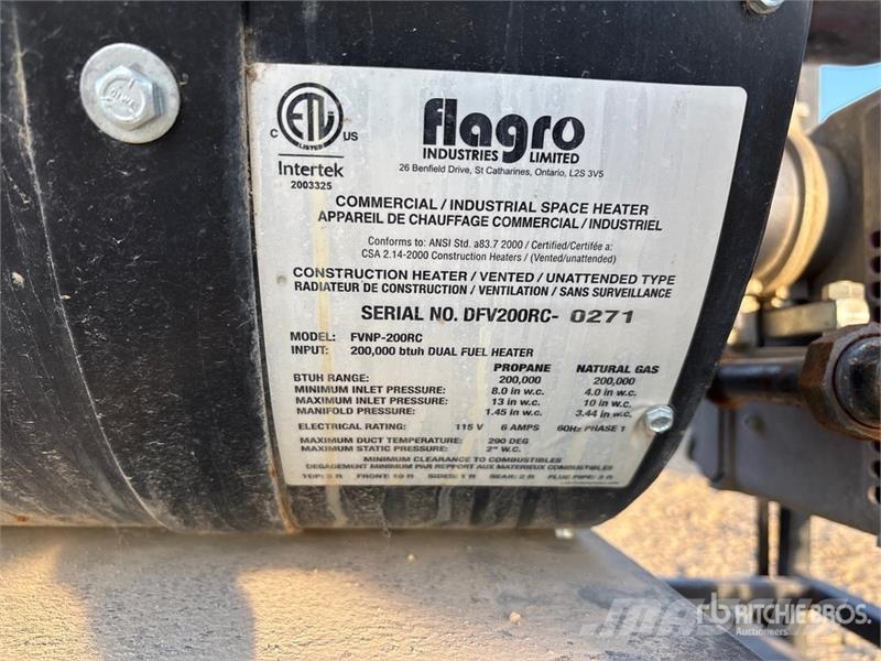 Flagro FVNP-200RC 200000 BTU Space Heater Lämmitys- ja sulatuslaitteet