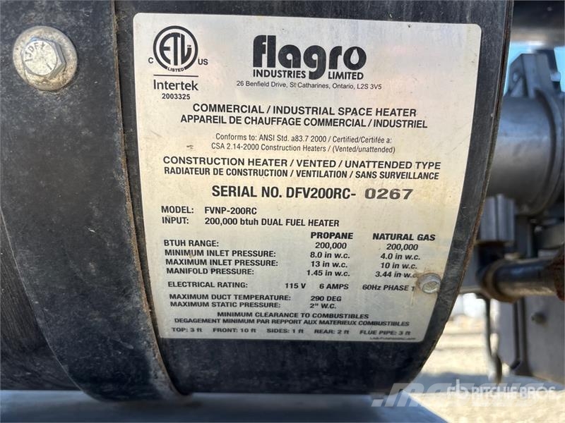 Flagro FVO-400 Εξοπλισμός θέρμανσης και ξεπαγώματος