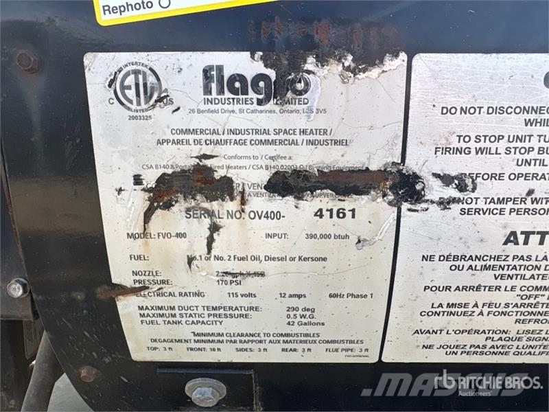 Flagro FVO-400 Opvarmnings- og optøningsmaskiner