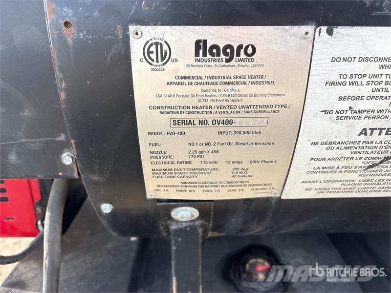 Flagro FVO-400 Sildīšanas un atkausēšanas iekārtas