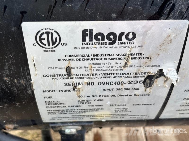 Flagro FVOHC-400 Sildīšanas un atkausēšanas iekārtas