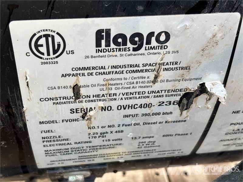 Flagro FVOHC-400 Sildīšanas un atkausēšanas iekārtas