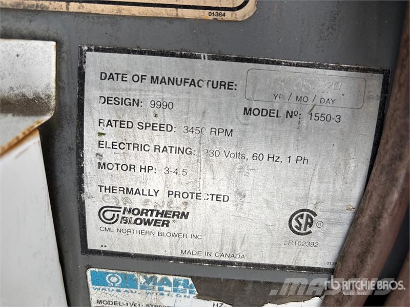 Flaman 1550-3 3 hp Aeration Fan Viljakuivatid