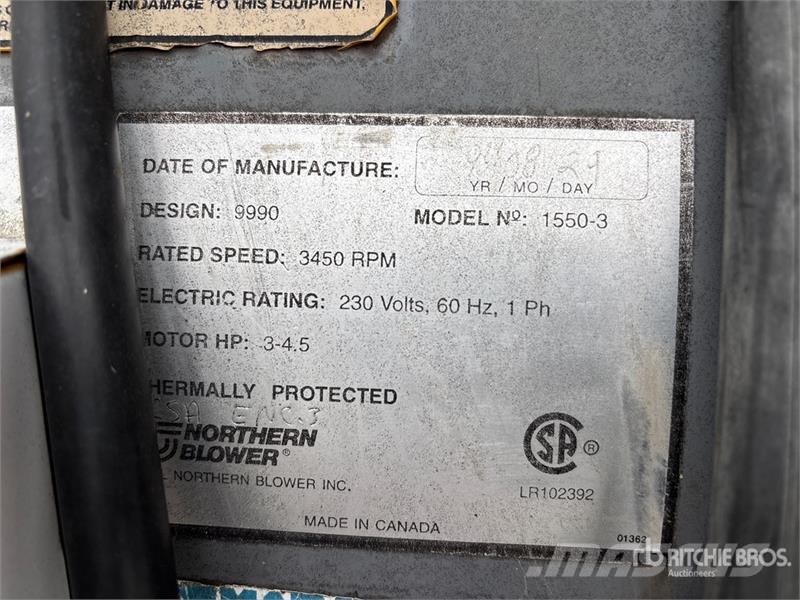 Flaman 1550-3 3 hp Aeration Fan Žitni sušilci