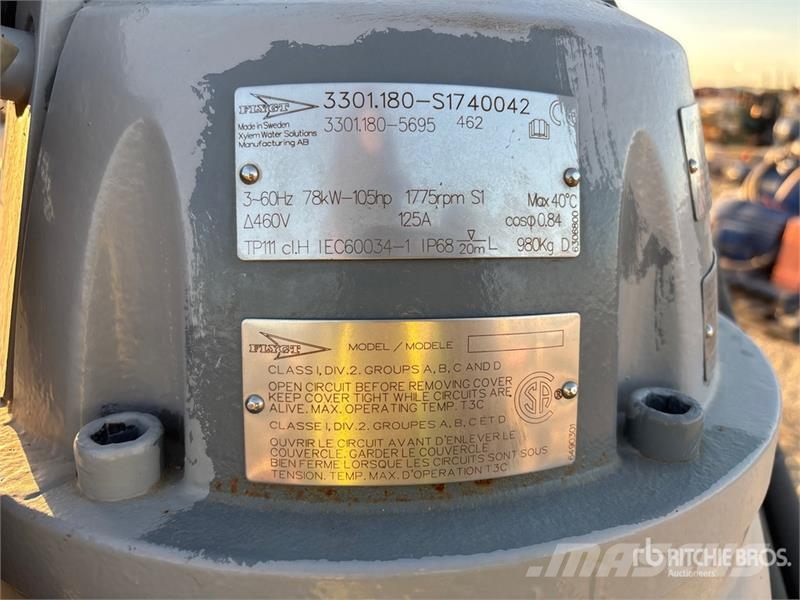 Flyght Electric Submersible Water Pump Other components