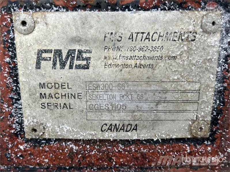 FMS ESW300-66 66 in Q/C Skeleton Excavator Bucket Kanalak