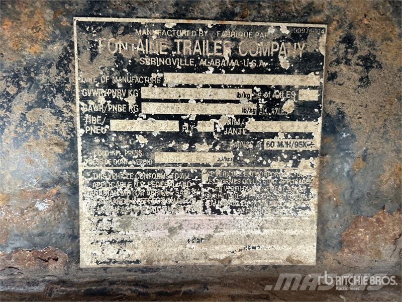 Fontaine 32 ft Tri/A Super B-Train Lead Flatbed Trailer Plataforma plana/laterales abatibles
