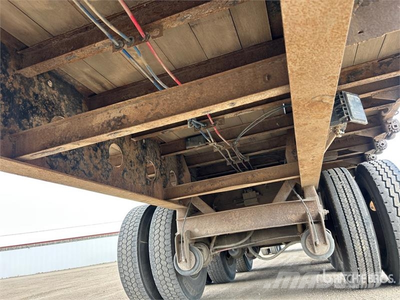 Fontaine 32 ft Tri/A Super B-Train Lead Flatbed Trailer Plataforma plana/laterales abatibles