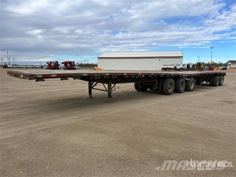 Fontaine 32 ft Tri/A Super B-Train Lead Flatbed Trailer Plataforma plana/laterales abatibles