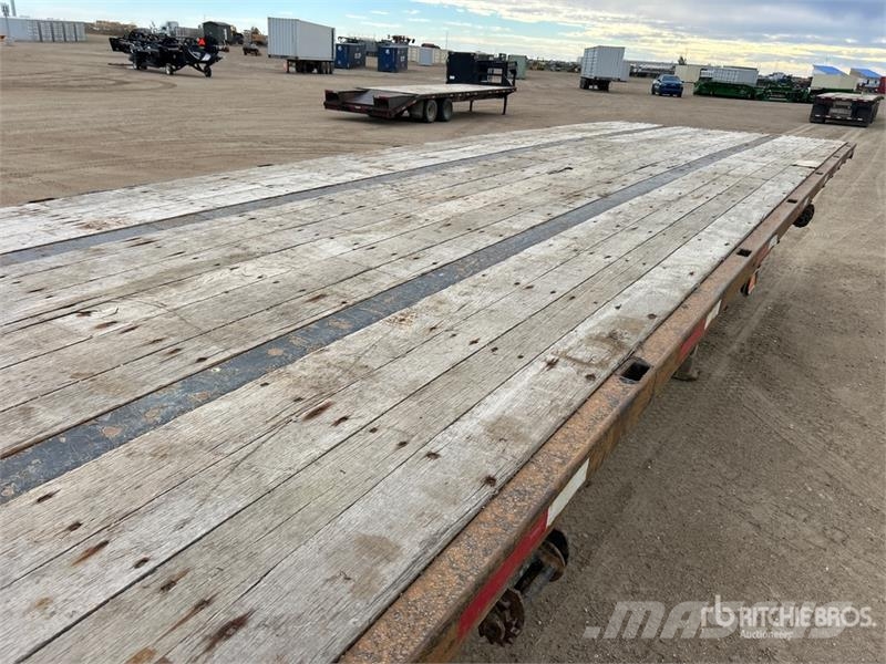 Fontaine 32 ft Tri/A Super B-Train Lead Flatbed Trailer Plataforma plana/laterales abatibles