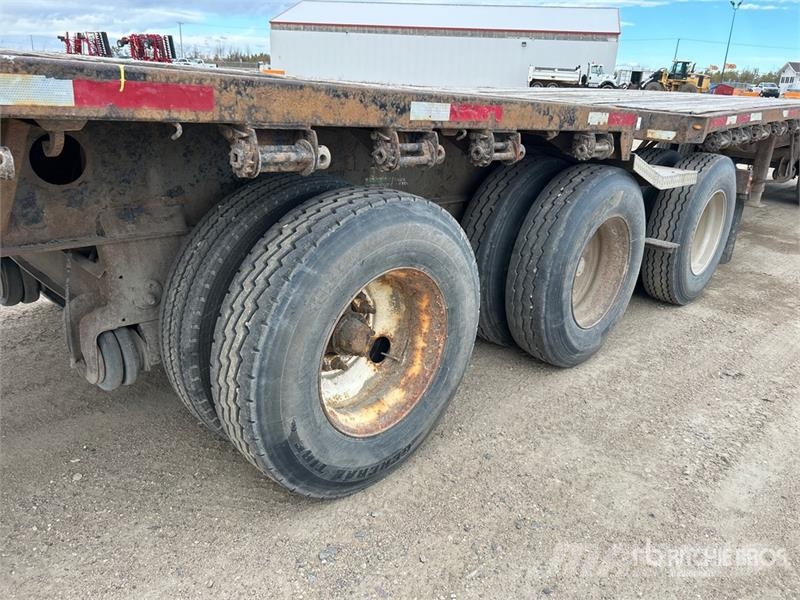 Fontaine 32 ft Tri/A Super B-Train Lead Flatbed Trailer Plataforma plana/laterales abatibles