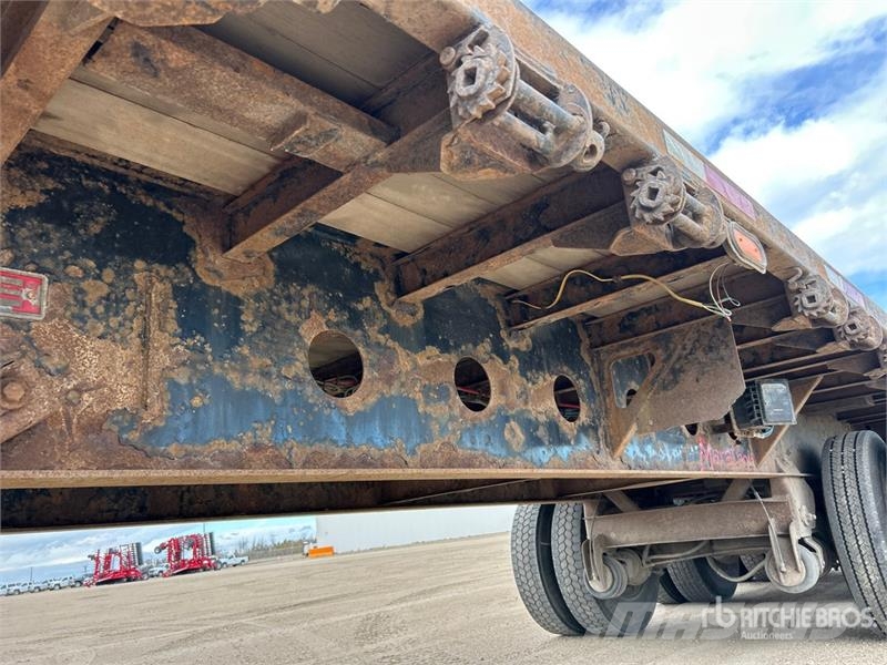 Fontaine 32 ft Tri/A Super B-Train Lead Flatbed Trailer Plataforma plana/laterales abatibles