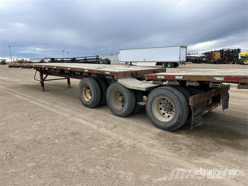 Fontaine 32 ft Tri/A Super B-Train Lead Flatbed Trailer Plataforma plana/laterales abatibles