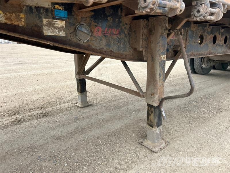 Fontaine 32 ft Tri/A Super B-Train Lead Flatbed Trailer Plataforma plana/laterales abatibles