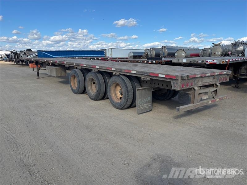 Fontaine 53 ft Tri/A Flatbed Trailer Vlakke laadvloer