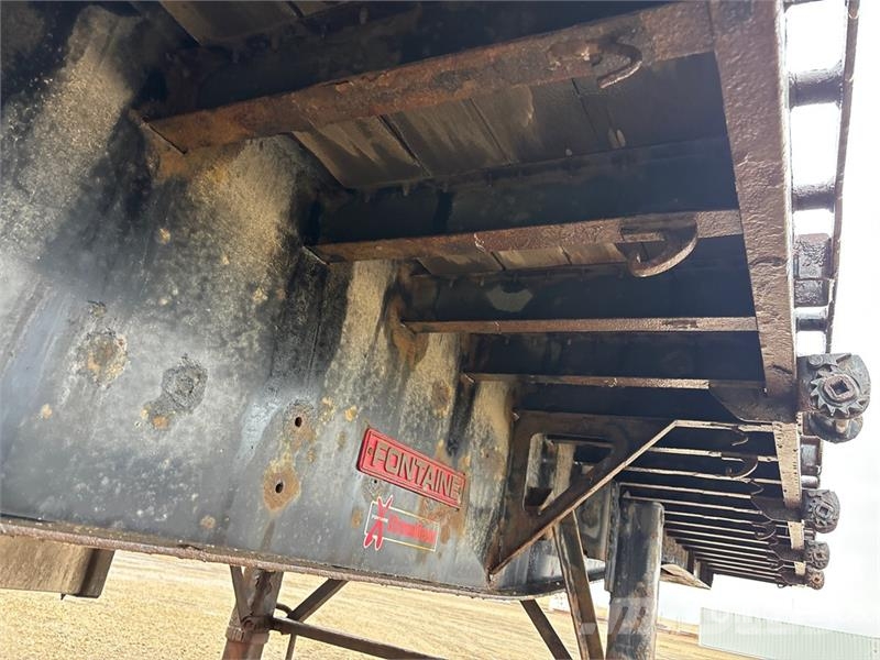 Fontaine 53 ft Tri/A Flatbed Trailer Platformas/izkraušana no sāniem