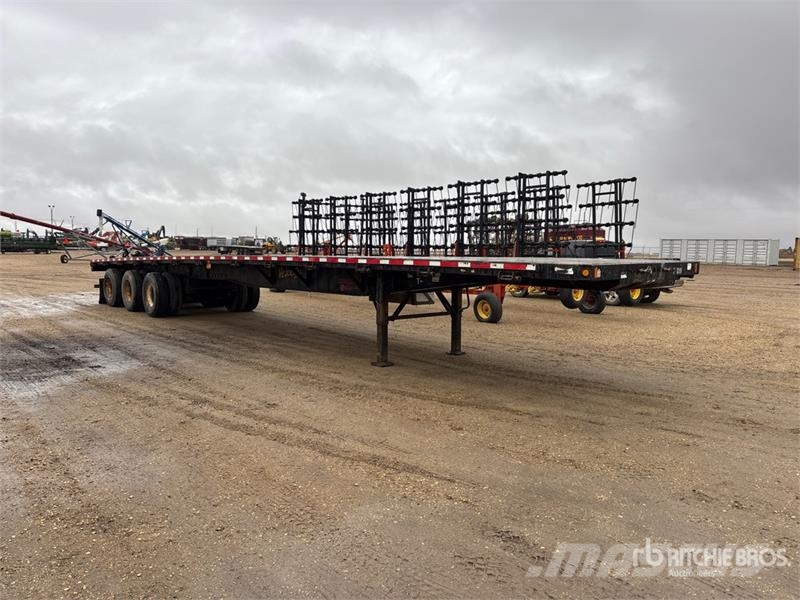 Fontaine 53 ft Tri/A Flatbed Trailer Platformas/izkraušana no sāniem