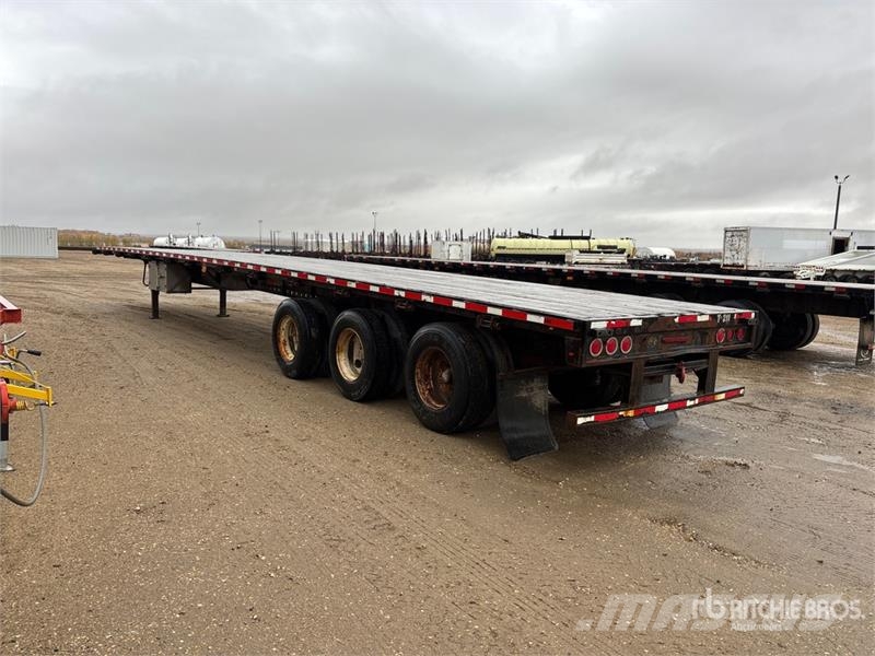 Fontaine 53 ft Tri/A Flatbed Trailer Platformas/izkraušana no sāniem