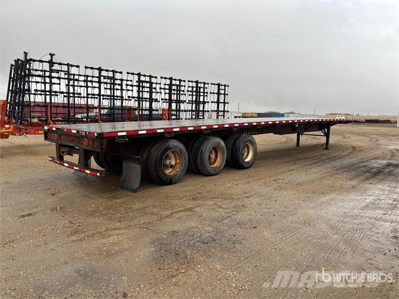 Fontaine 53 ft Tri/A Flatbed Trailer Platformas/izkraušana no sāniem