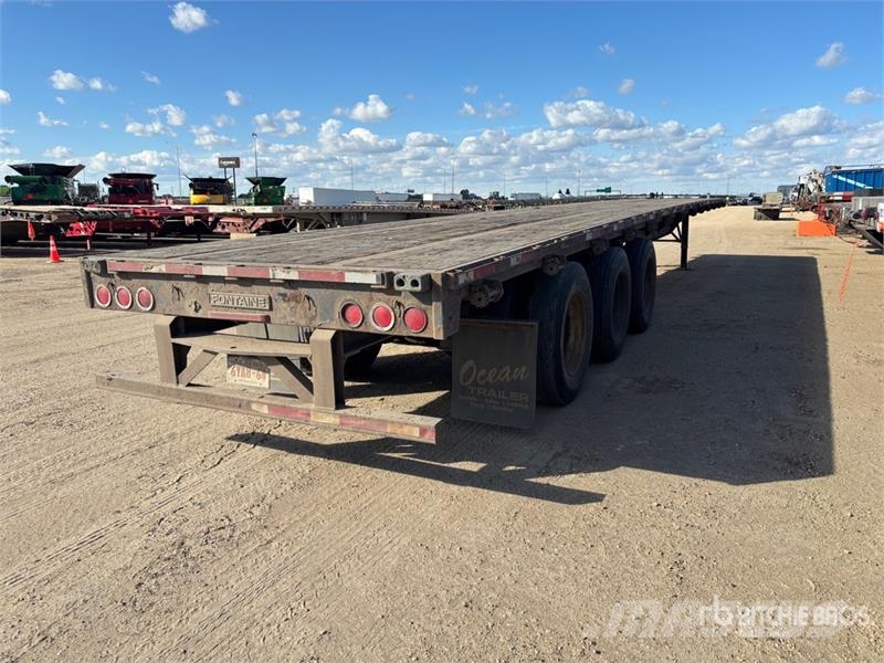 Fontaine 53 ft Tri/A Flatbed Trailer Vlakke laadvloer