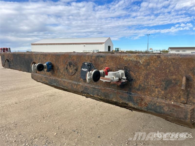 Fontaine Tri/A 53 ft - 73 ft Extendable Flatbed Trailer Plataforma plana/laterales abatibles