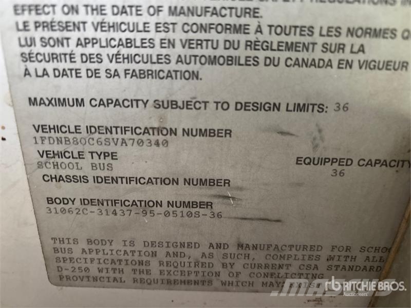 Ford B-Series 4x2 36-Seat School Bus Mini autobusi