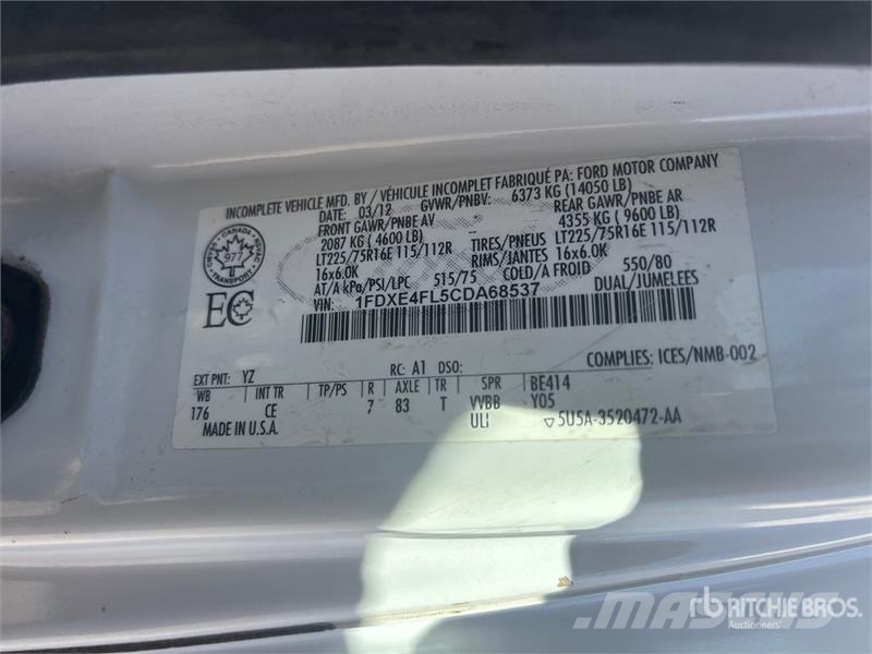 Ford E450 4x2 Van Truck Skapbiler