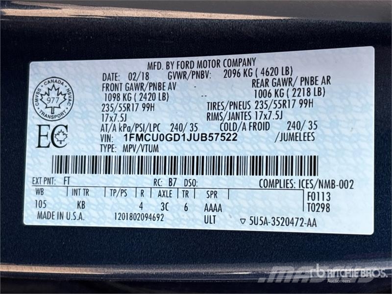 Ford Escape Automašīnas