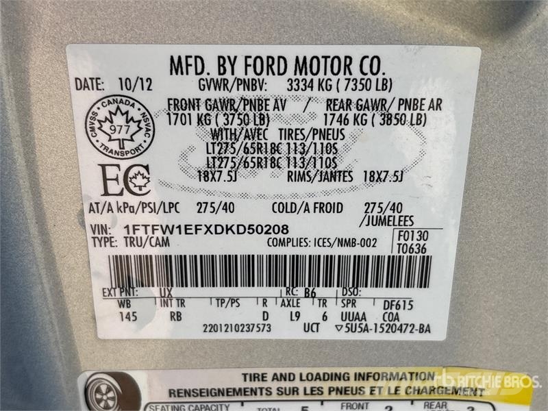 Ford F-150 4x4 Crew Cab Pickup Other