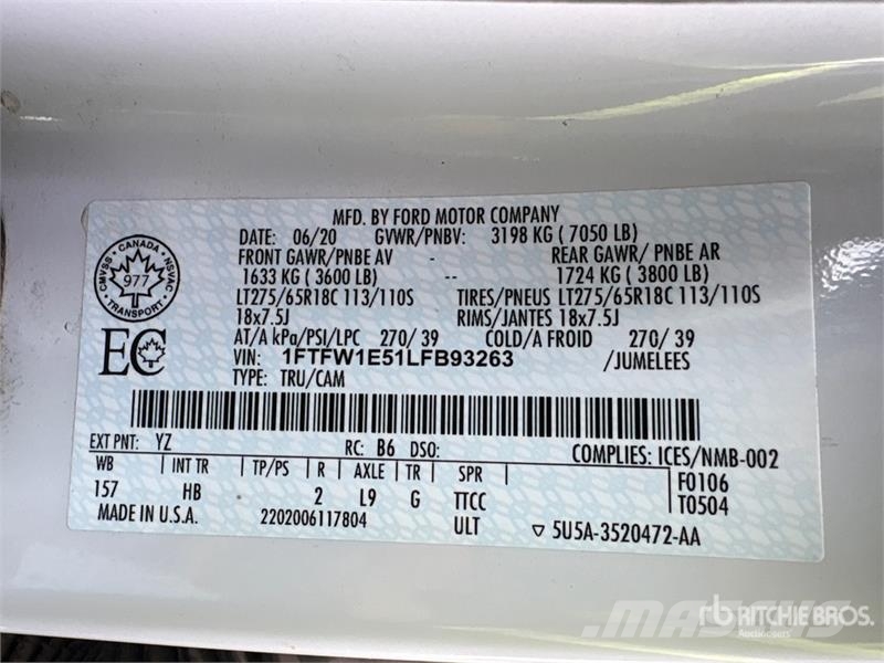 Ford F-150 Lariat 4x4 Crew Cab Pickup Muu