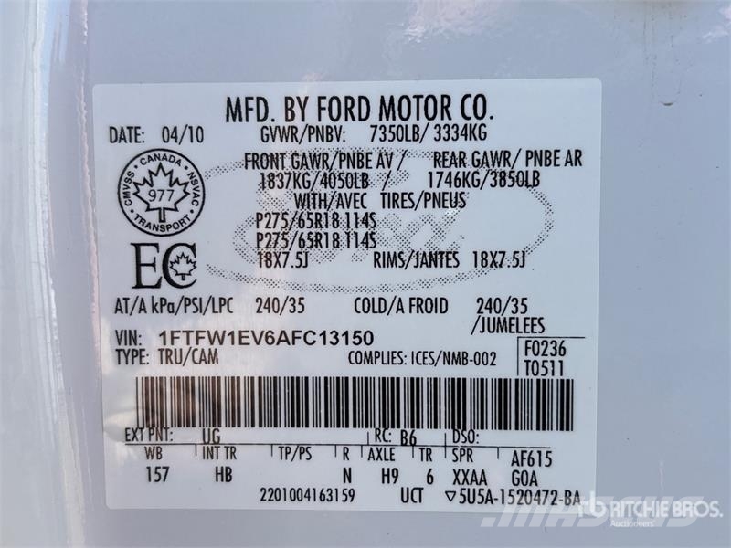 Ford F-150 Lariat 4x4 Crew Cab Pickup Прочие фургоны