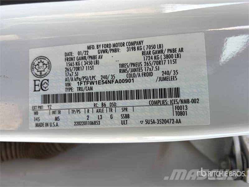Ford F-150 XLT 4x4 Crew Cab Pickup Furgoni altro
