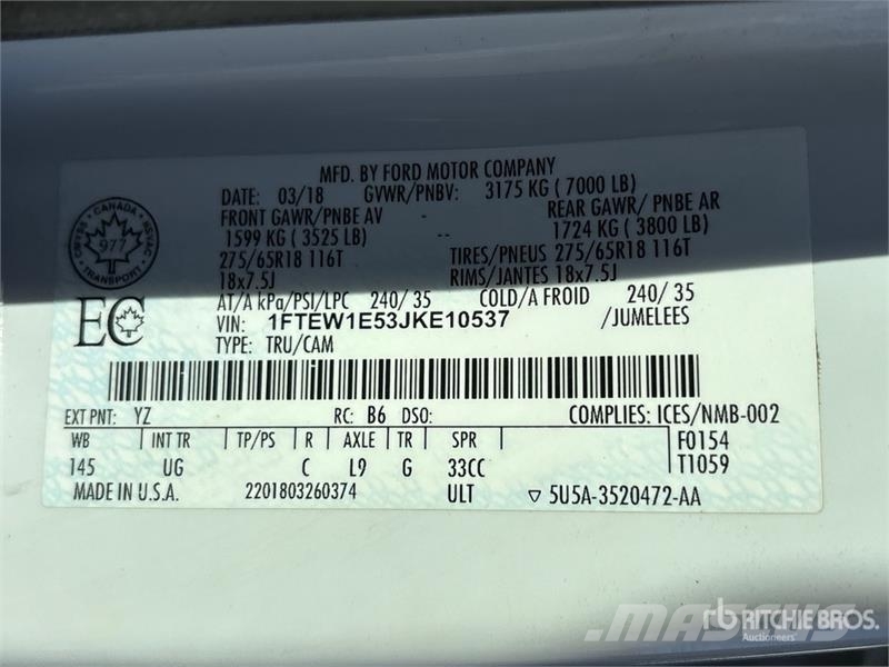 Ford F-150 XLT 4x4 Crew Cab Pickup Andere Transporter
