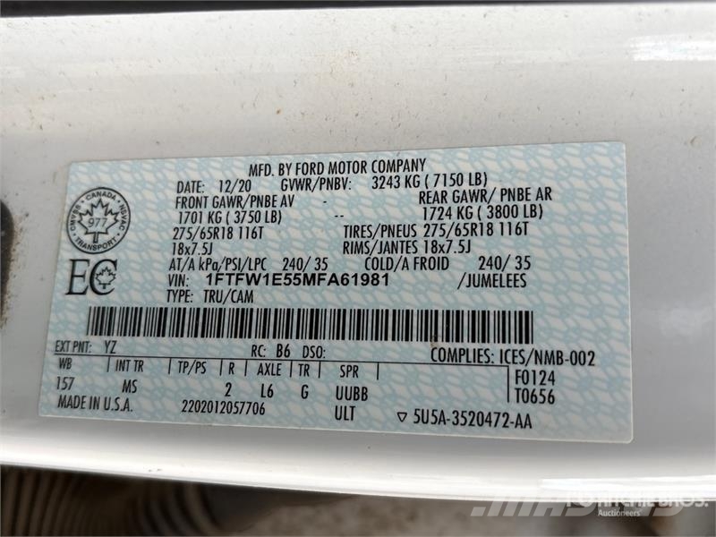 Ford F-150 XLT 4x4 Crew Cab Pickup Autre fourgon / utilitaire