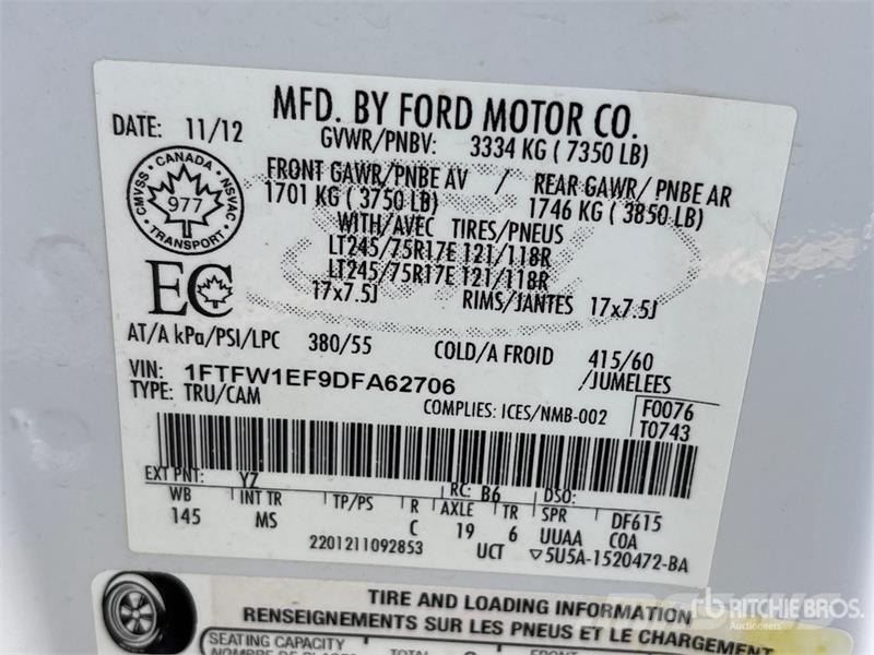 Ford F-150 XLT 4x4 Crew Cab Pickup Otras furgonetas